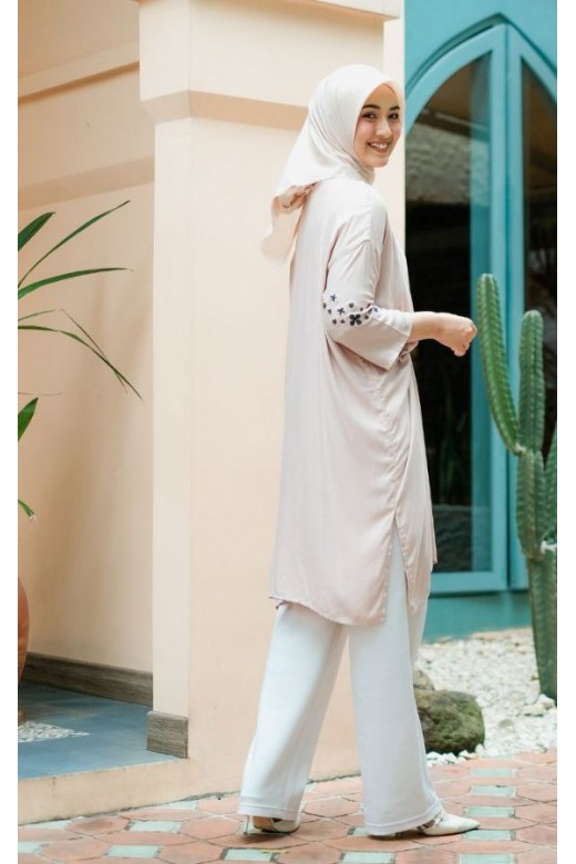 Azzura Kaftan Tunik Creme